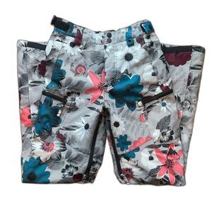 Burton Elite Girls insulated snowboard cargo pant Halftime Floral